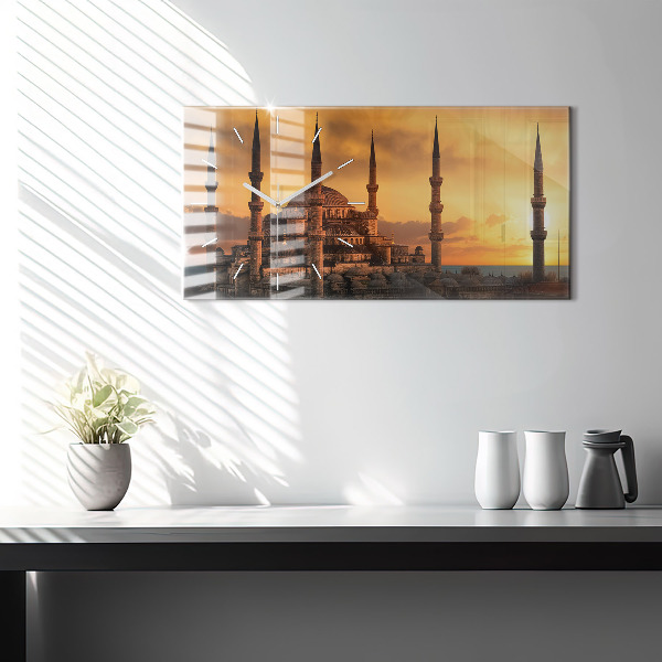 Horloge murale horizontale Mosquée à Istanbul