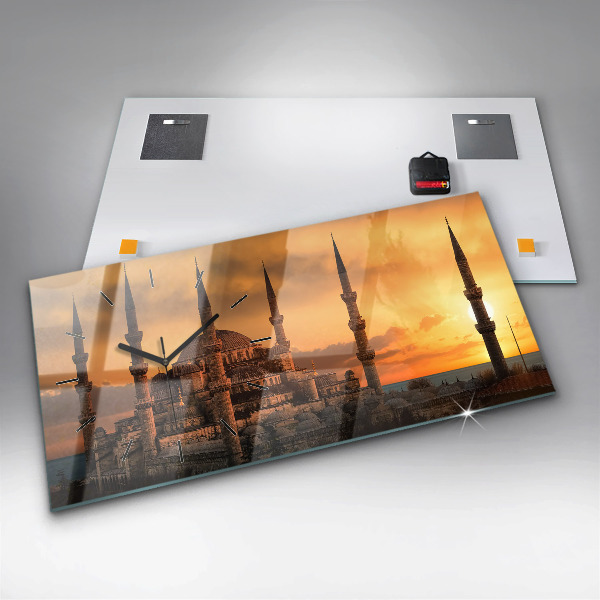 Horloge murale horizontale Mosquée à Istanbul