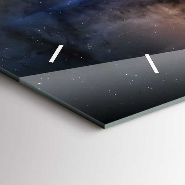 Horloge murale horizontale 'Astronaute dans l''espace'