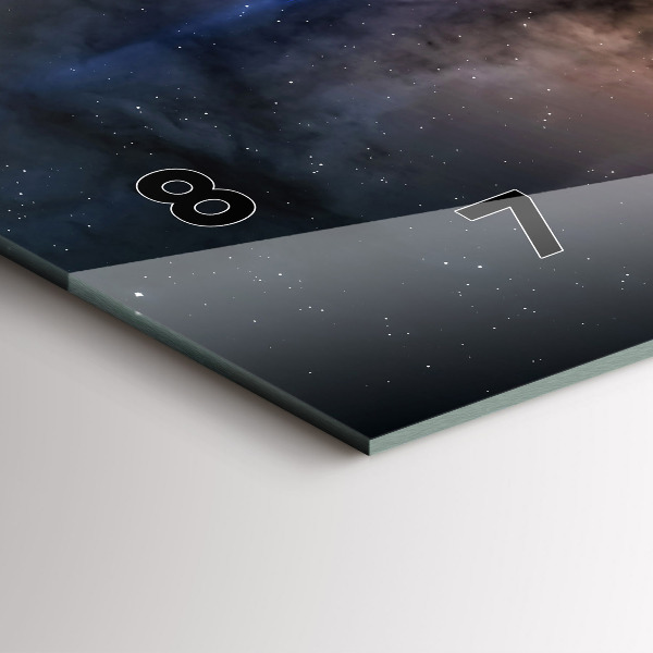 Horloge murale horizontale 'Astronaute dans l''espace'