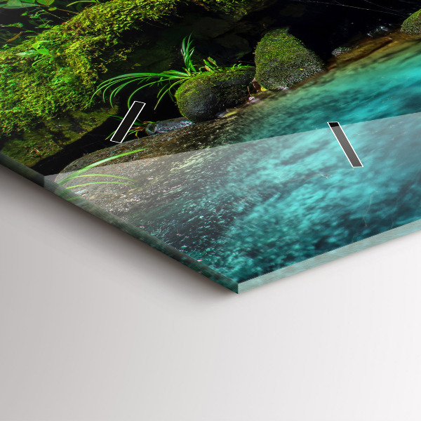 Horloge murale horizontale Cascade Thaïlande