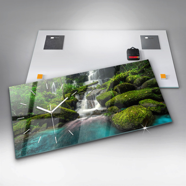 Horloge murale horizontale Cascade Thaïlande