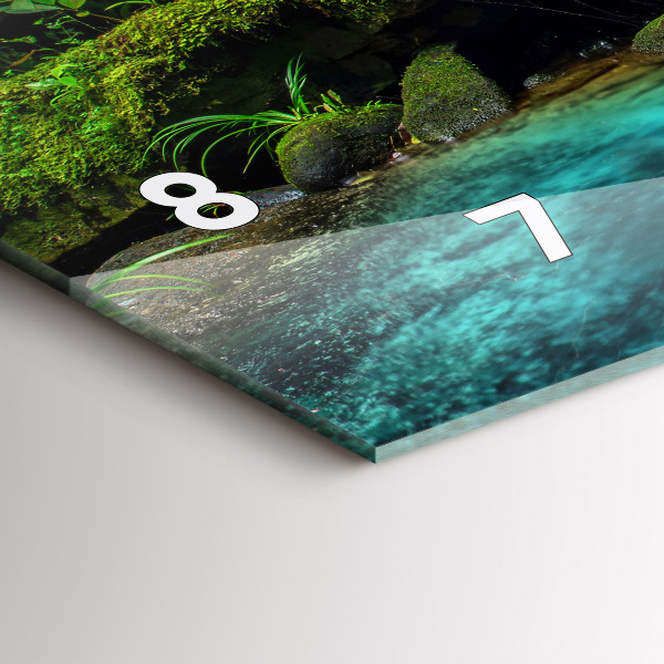 Horloge murale horizontale Cascade Thaïlande