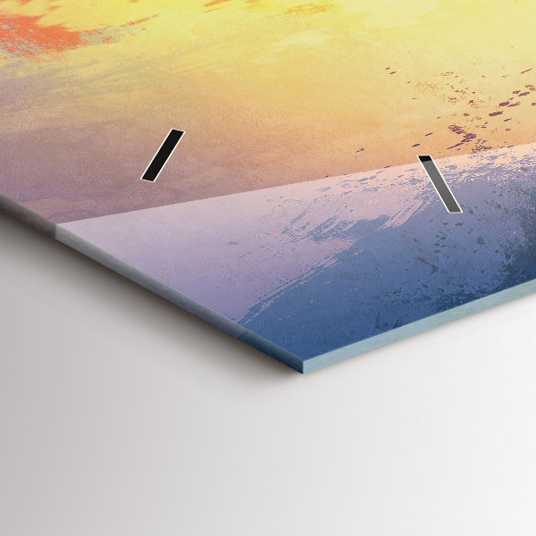 Horloge murale horizontale 'Paysage d''automne'