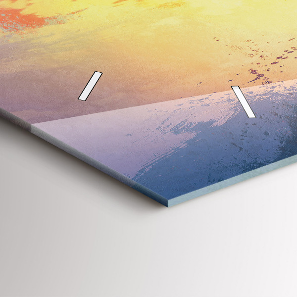 Horloge murale horizontale 'Paysage d''automne'