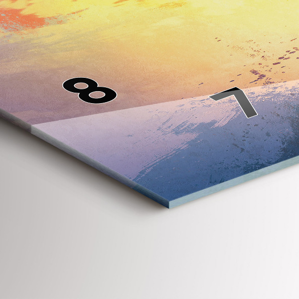 Horloge murale horizontale 'Paysage d''automne'