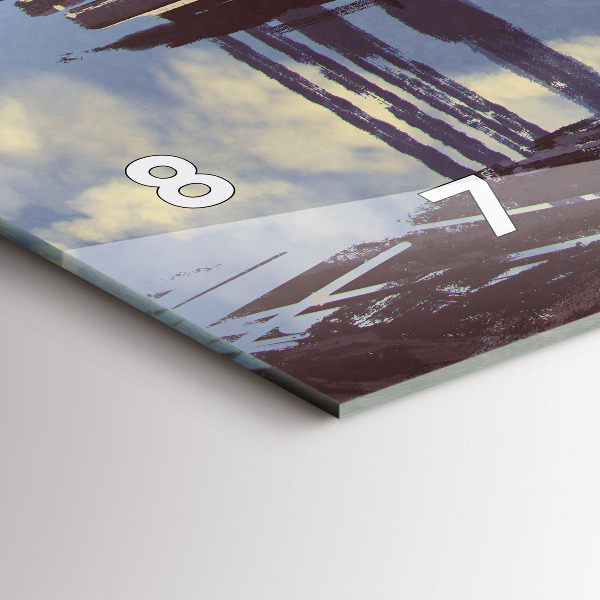 Horloge murale horizontale 'Vélo d''ange'