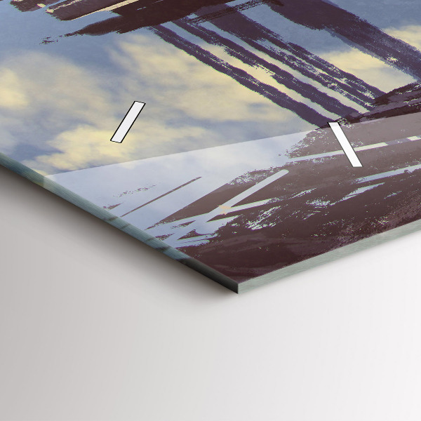 Horloge murale horizontale 'Vélo d''ange'