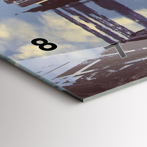 Horloge murale horizontale 'Vélo d''ange'