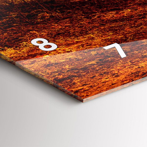 Horloge murale horizontale Paysage forestier au soleil