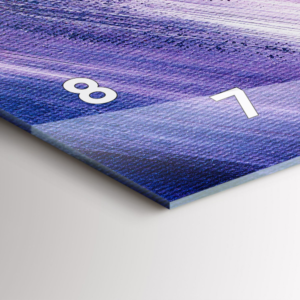 Horloge murale horizontale Texture de peinture acrylique