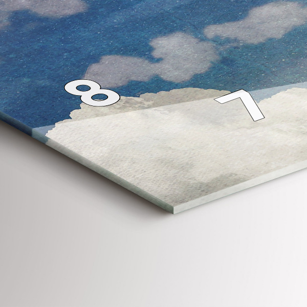 Horloge murale horizontale Fille sur la lune