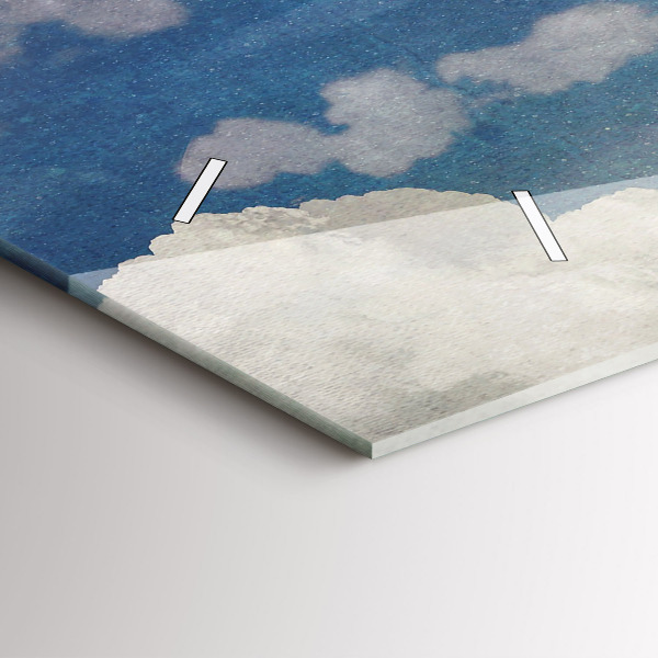 Horloge murale horizontale Fille sur la lune