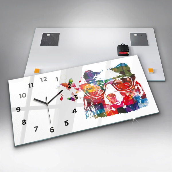 Horloge murale horizontale 'Tête d''ours'