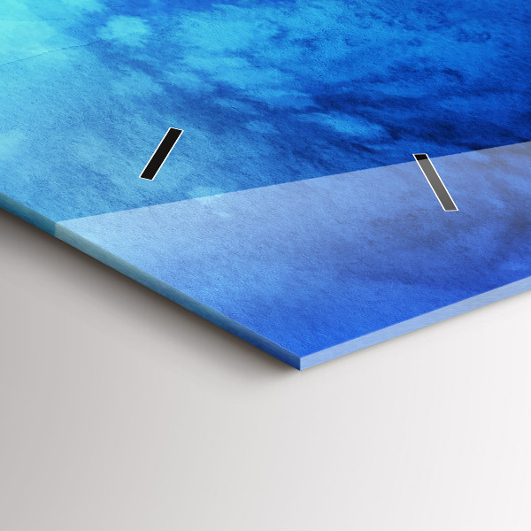 Horloge murale horizontale Taches colorées