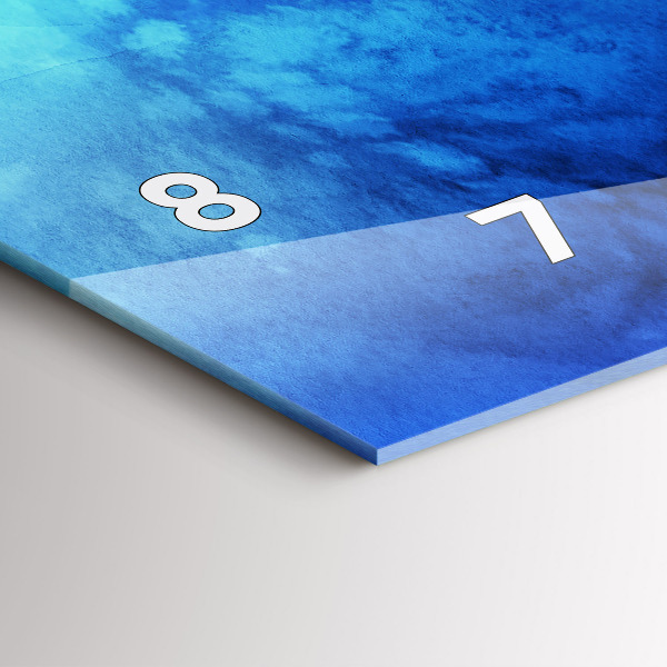 Horloge murale horizontale Taches colorées