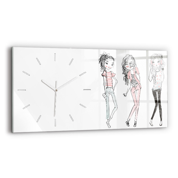 Horloge murale horizontale Mode féminine