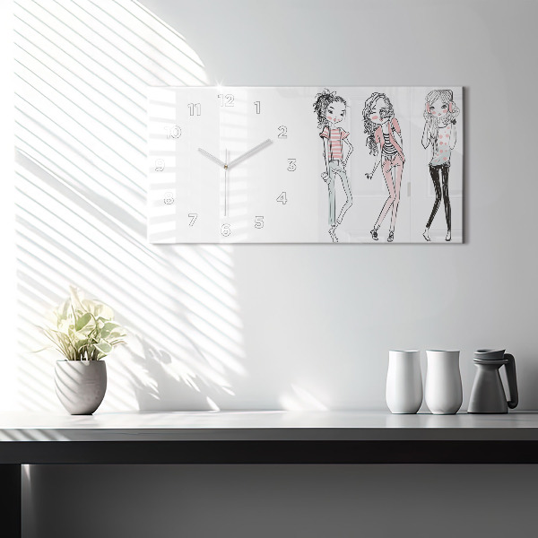 Horloge murale horizontale Mode féminine