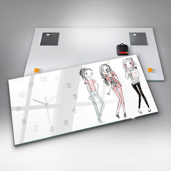 Horloge murale horizontale Mode féminine