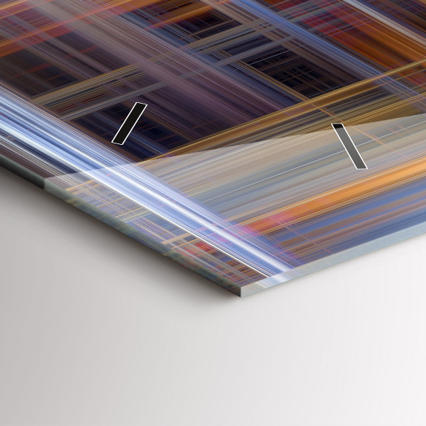 Horloge murale horizontale Géométrie abstraite