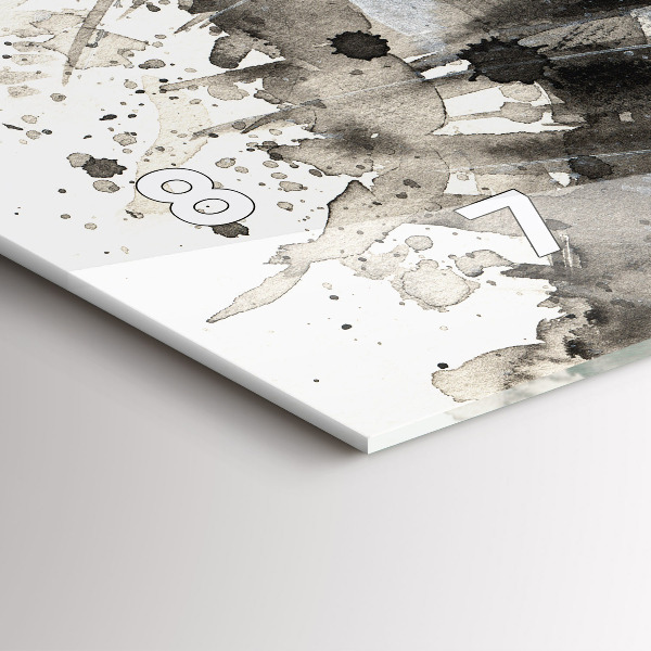 Horloge murale horizontale Portrait peint