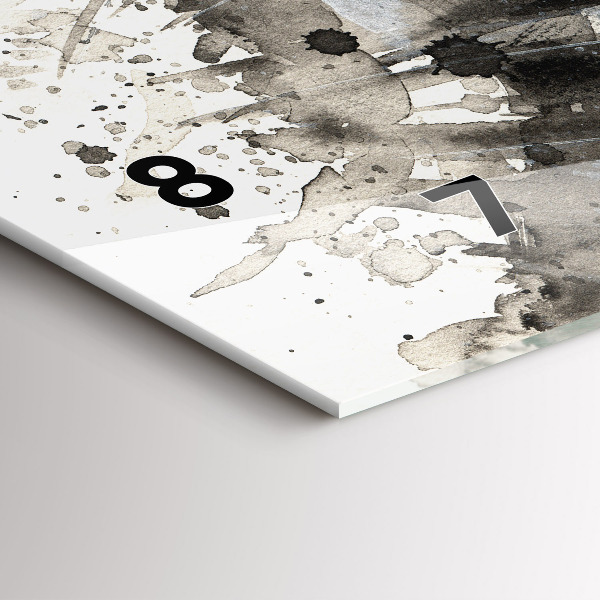 Horloge murale horizontale Portrait peint