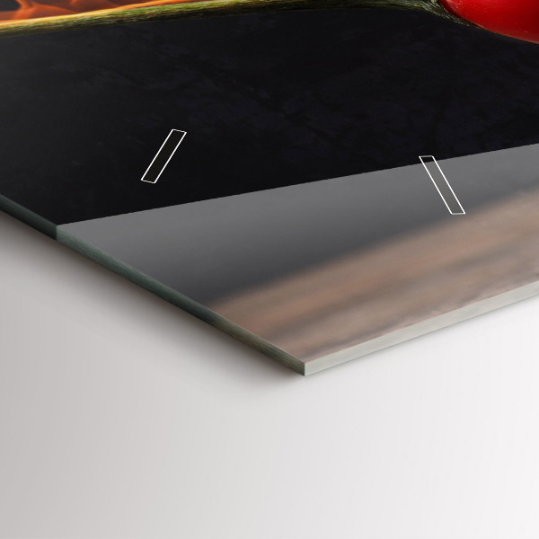 Horloge murale horizontale Pepperoni au poivre