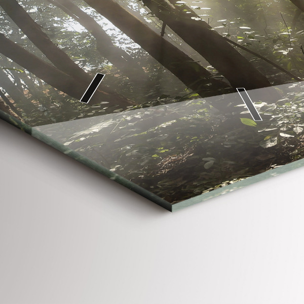 Horloge murale horizontale Éléphant dans la jungle