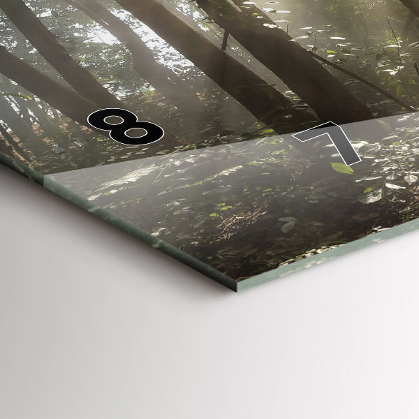 Horloge murale horizontale Éléphant dans la jungle