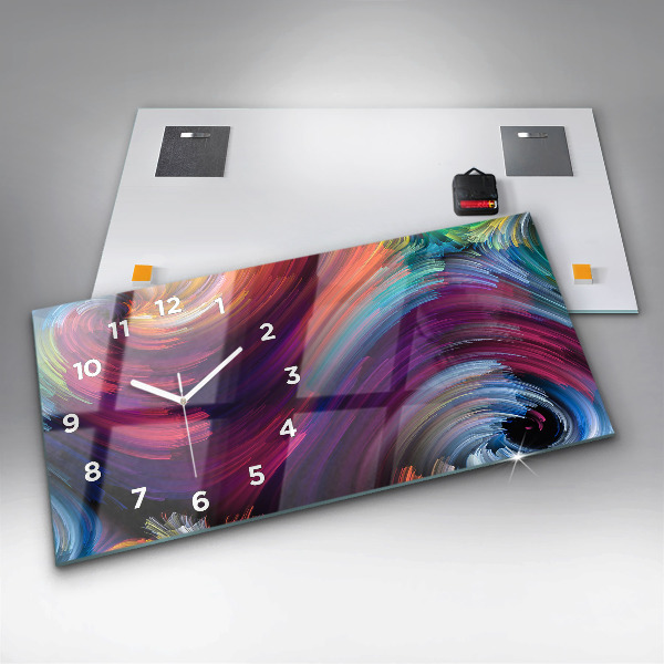 Horloge murale horizontale 'Salle d''abstraction'