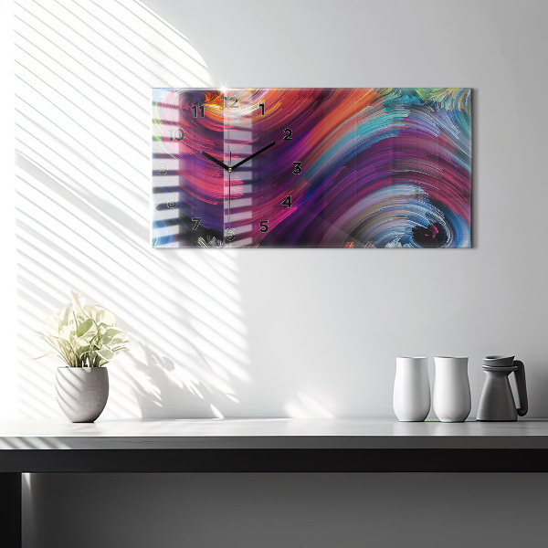 Horloge murale horizontale 'Salle d''abstraction'