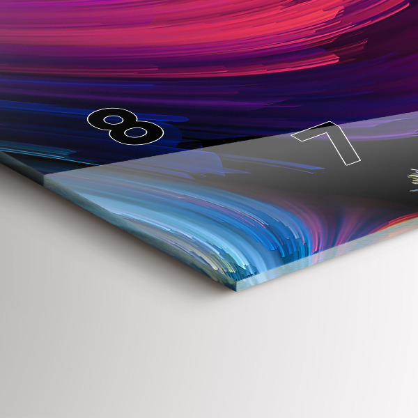 Horloge murale horizontale 'Salle d''abstraction'