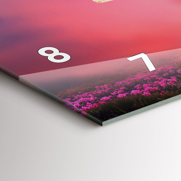 Horloge murale horizontale Une maison pour les oiseaux