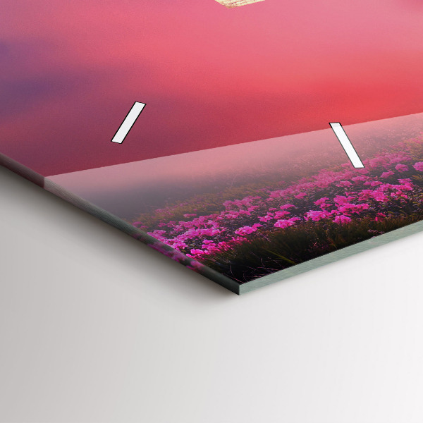 Horloge murale horizontale Une maison pour les oiseaux