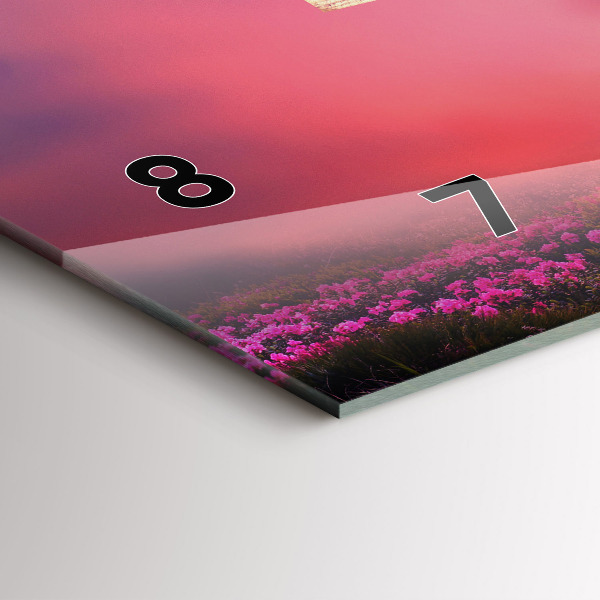 Horloge murale horizontale Une maison pour les oiseaux