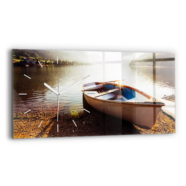 Horloge murale horizontale Vue sur le lac