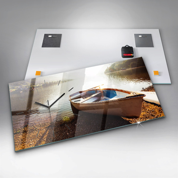 Horloge murale horizontale Vue sur le lac