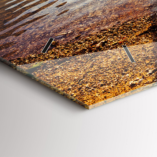 Horloge murale horizontale Vue sur le lac