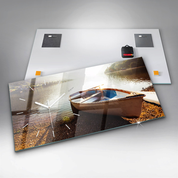 Horloge murale horizontale Vue sur le lac