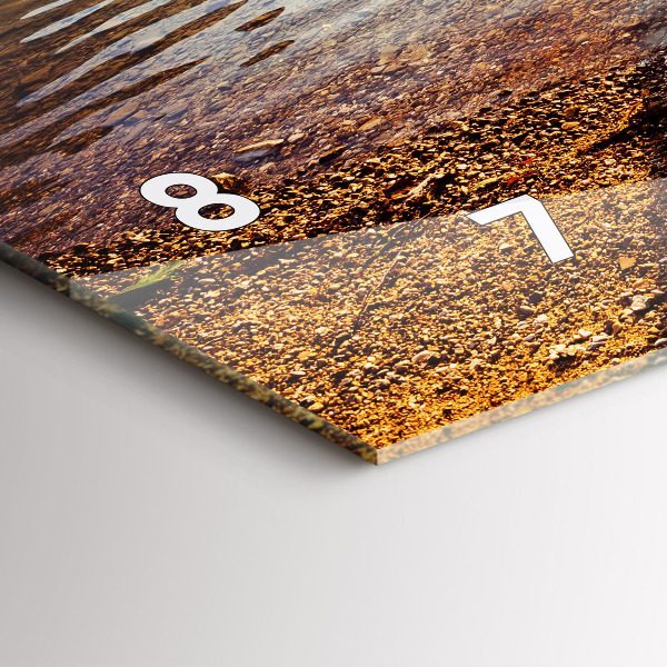 Horloge murale horizontale Vue sur le lac