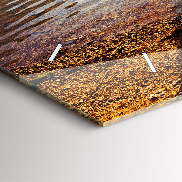 Horloge murale horizontale Vue sur le lac