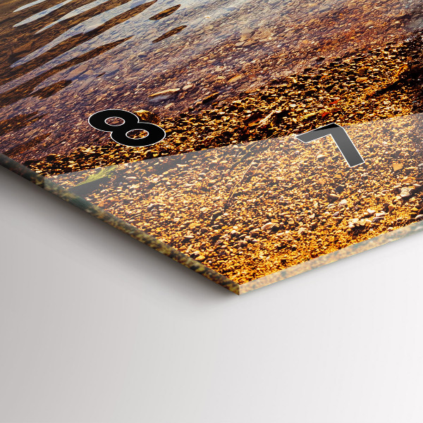 Horloge murale horizontale Vue sur le lac