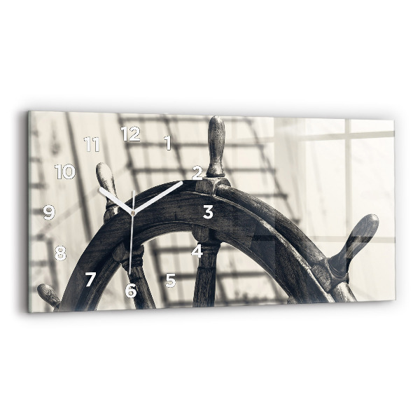 Horloge murale horizontale Navire antique