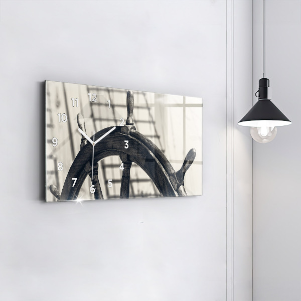Horloge murale horizontale Navire antique