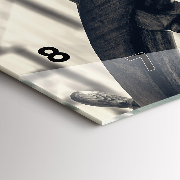 Horloge murale horizontale Navire antique