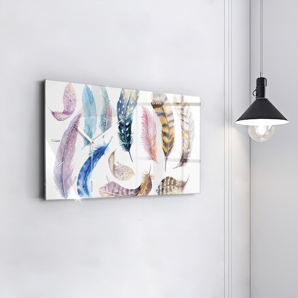 Horloge murale horizontale 'Illustration d''art rétro'