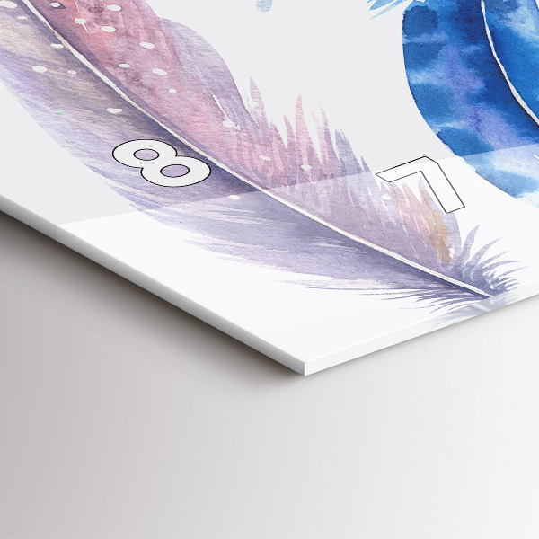 Horloge murale horizontale 'Illustration d''art rétro'