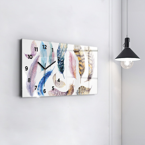 Horloge murale horizontale 'Illustration d''art rétro'