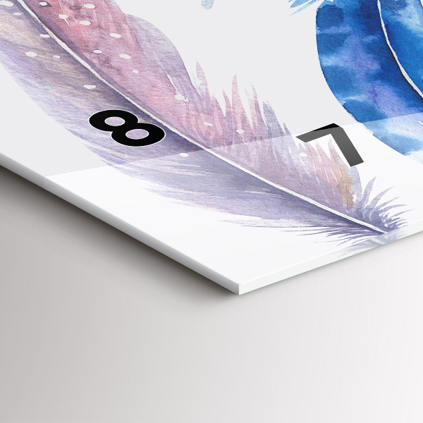 Horloge murale horizontale 'Illustration d''art rétro'