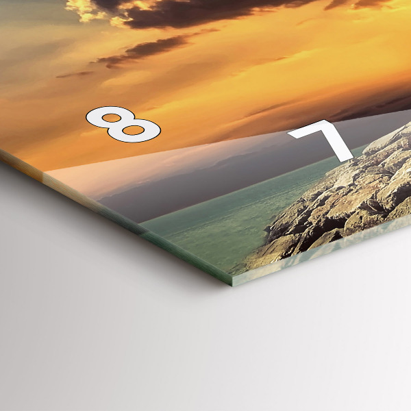 Horloge murale horizontale Phare sur la mer